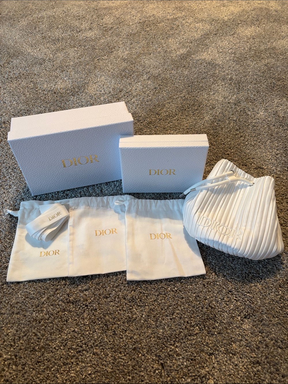 Dior bags and boxes